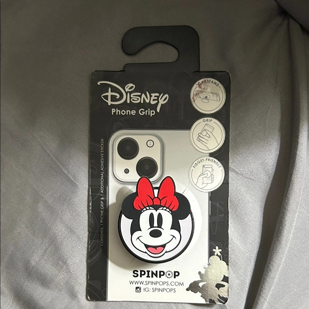 Disney Minnie Mouse Phone Grip - Red and Black